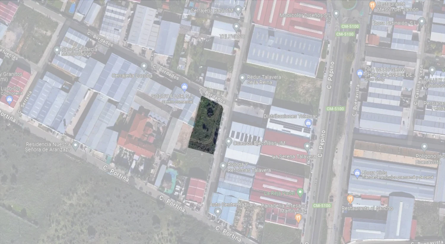 Parcela industrial cerca de Talavera, 596 m²