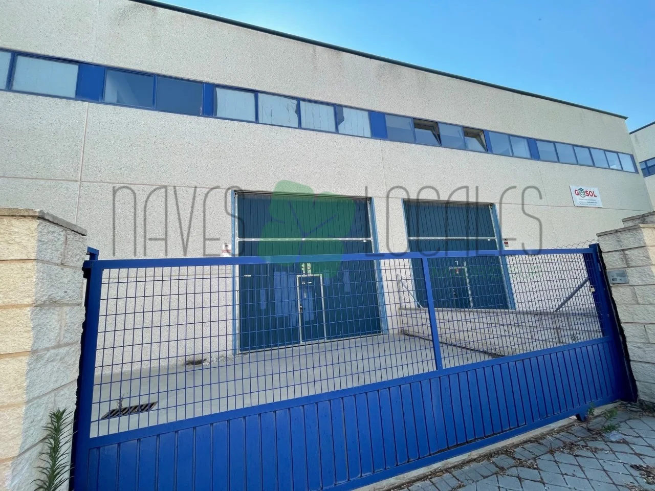 Industrial warehouse with office floor