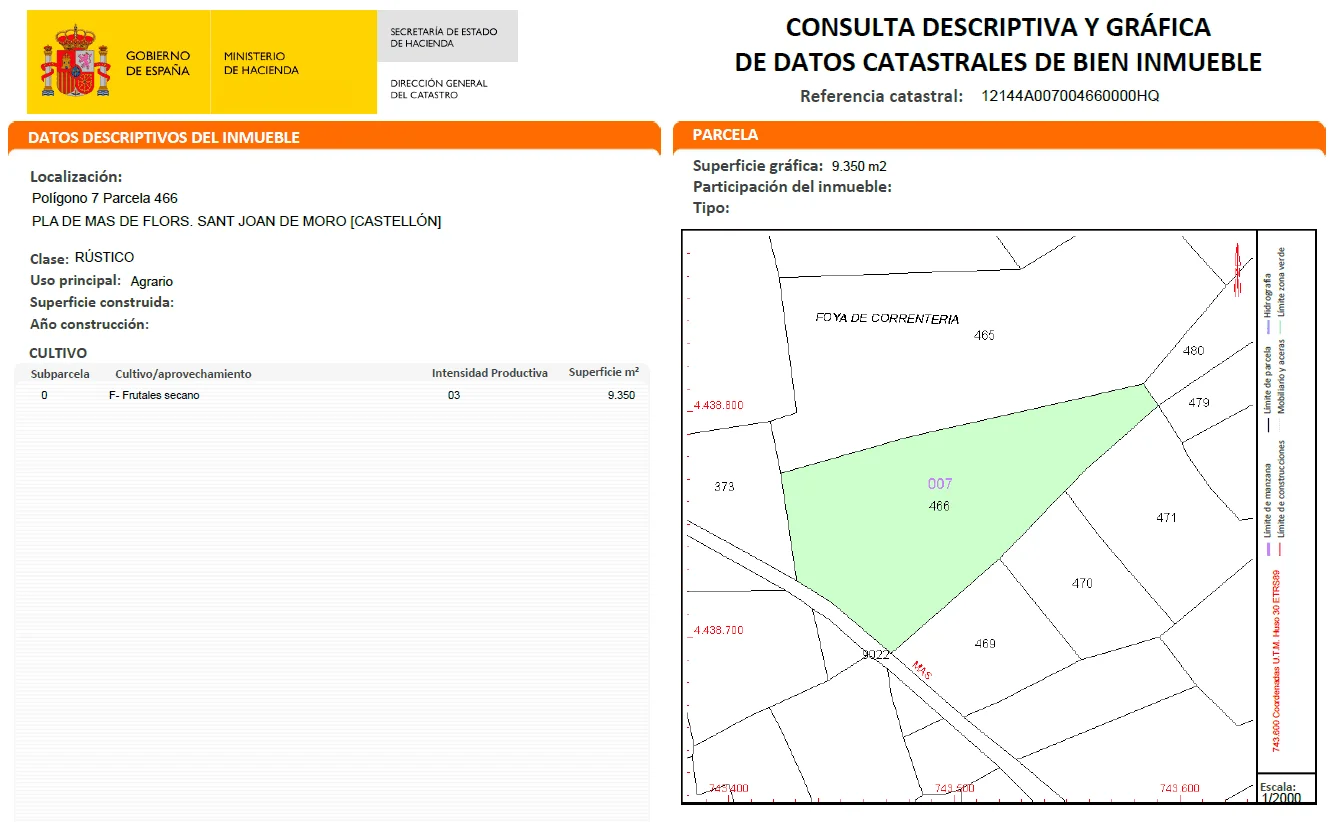 Parcelas de 9.689 m² cerca de Sant Joan