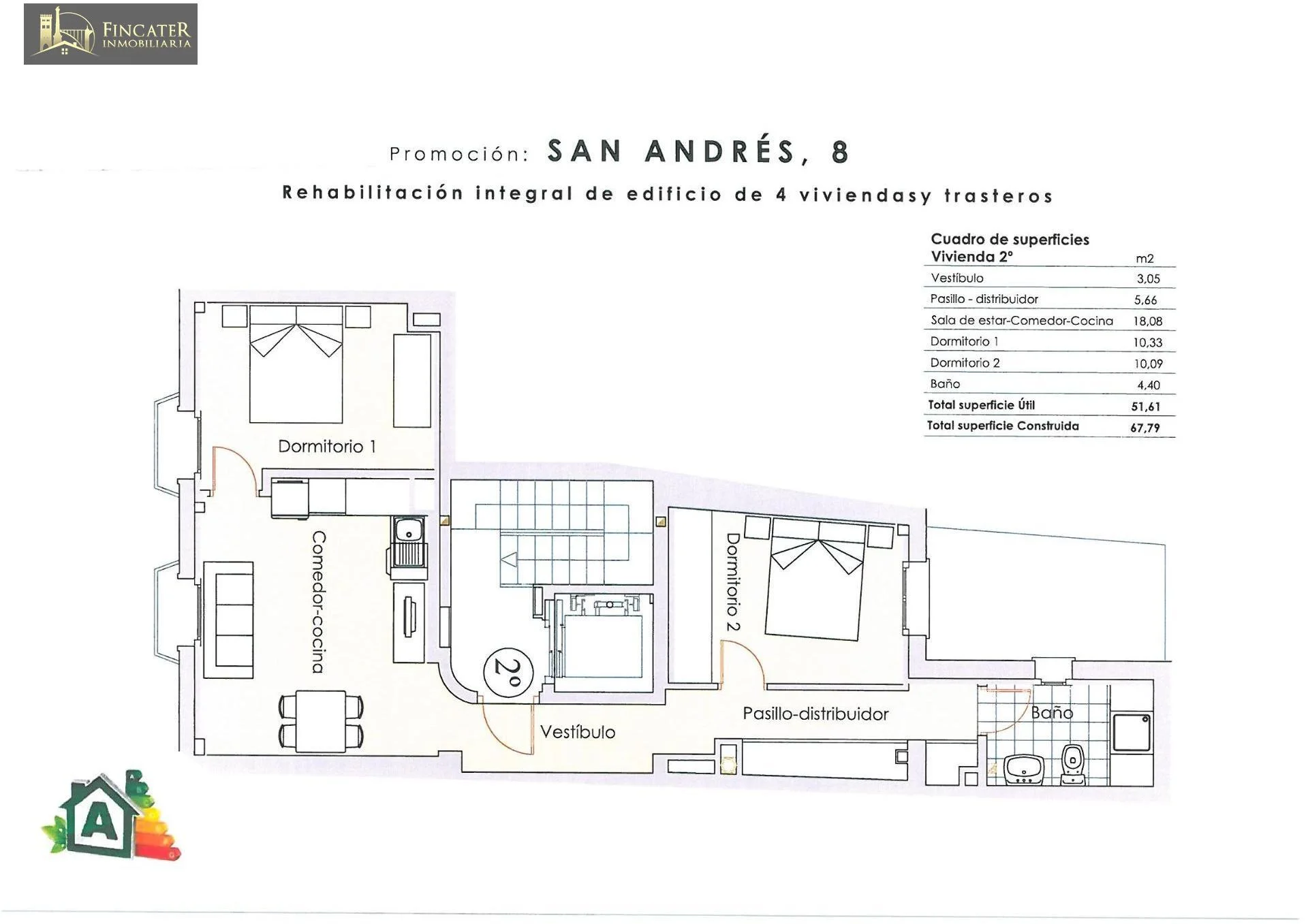 Apartamento reformado en Centro, 2 dormitorios