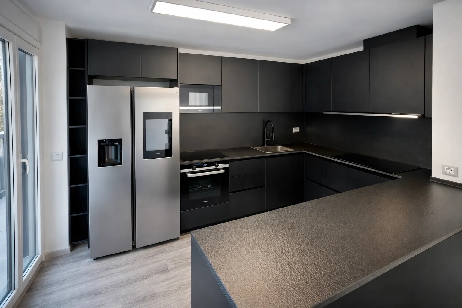 Central new-build flat with terrace
