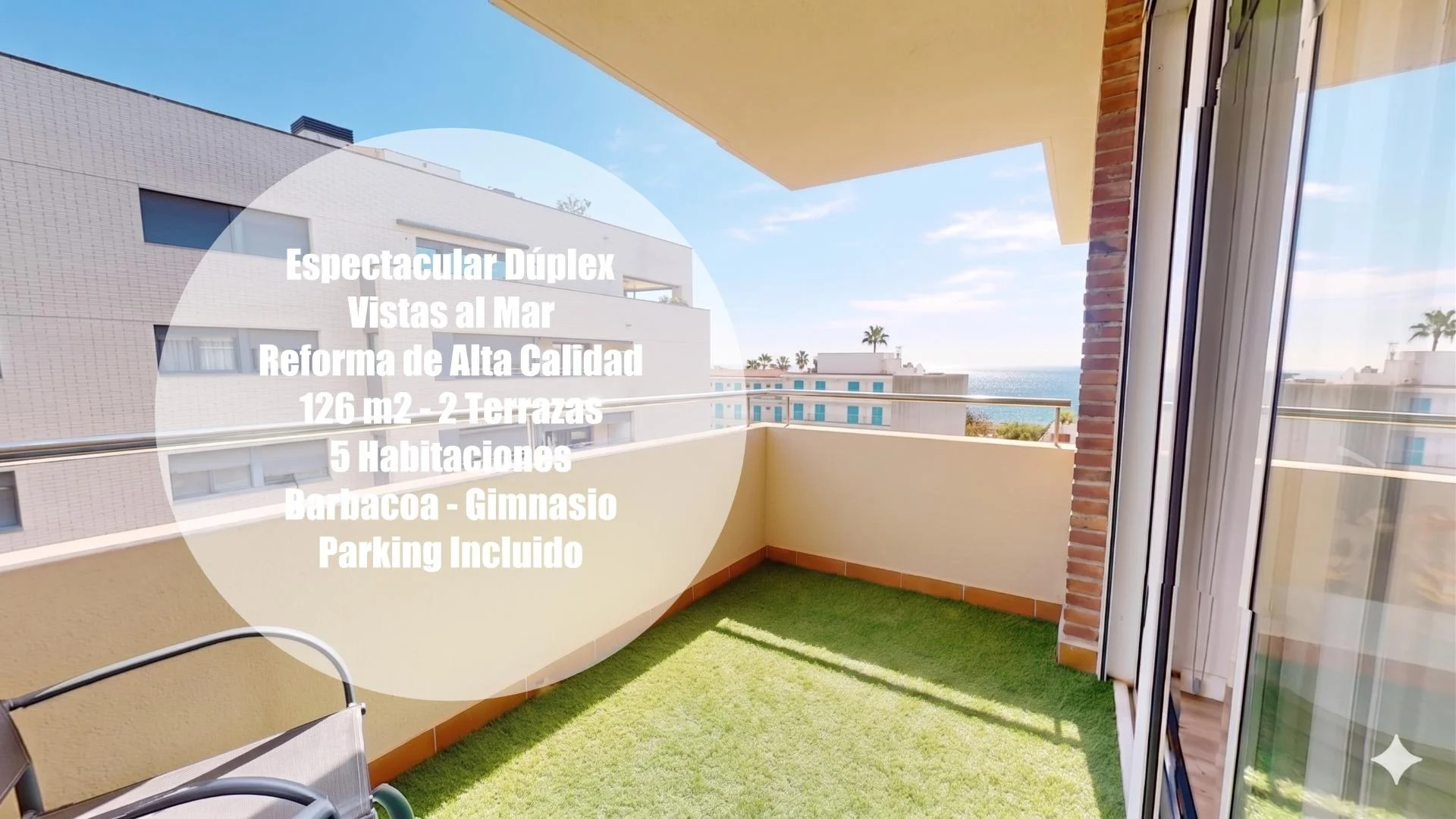 Sea-view duplex with two terraces