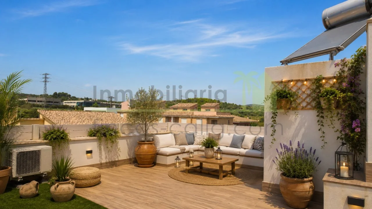 Ático en Càlig con terraza de 50 m²