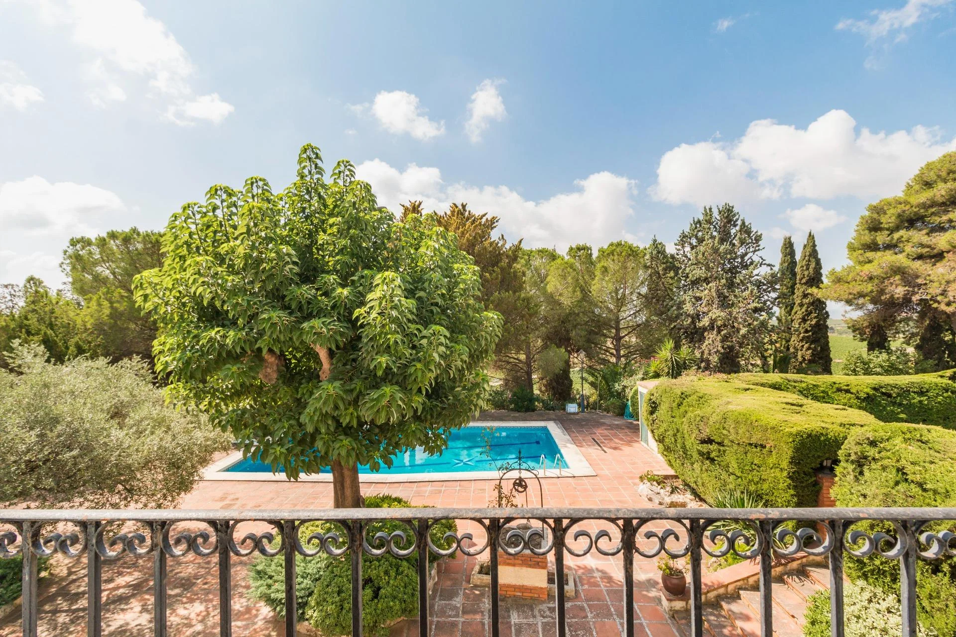 Finca histórica del Penedès con viñedos