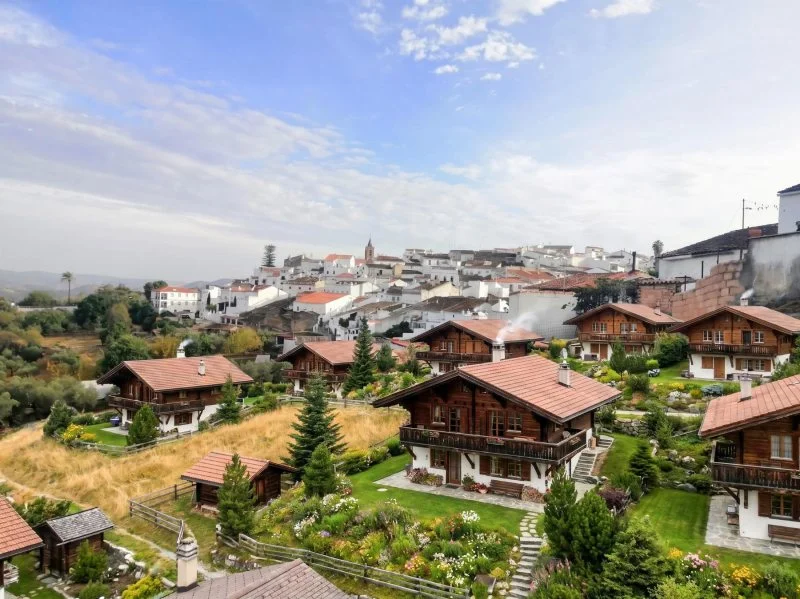Urban land with mountain views