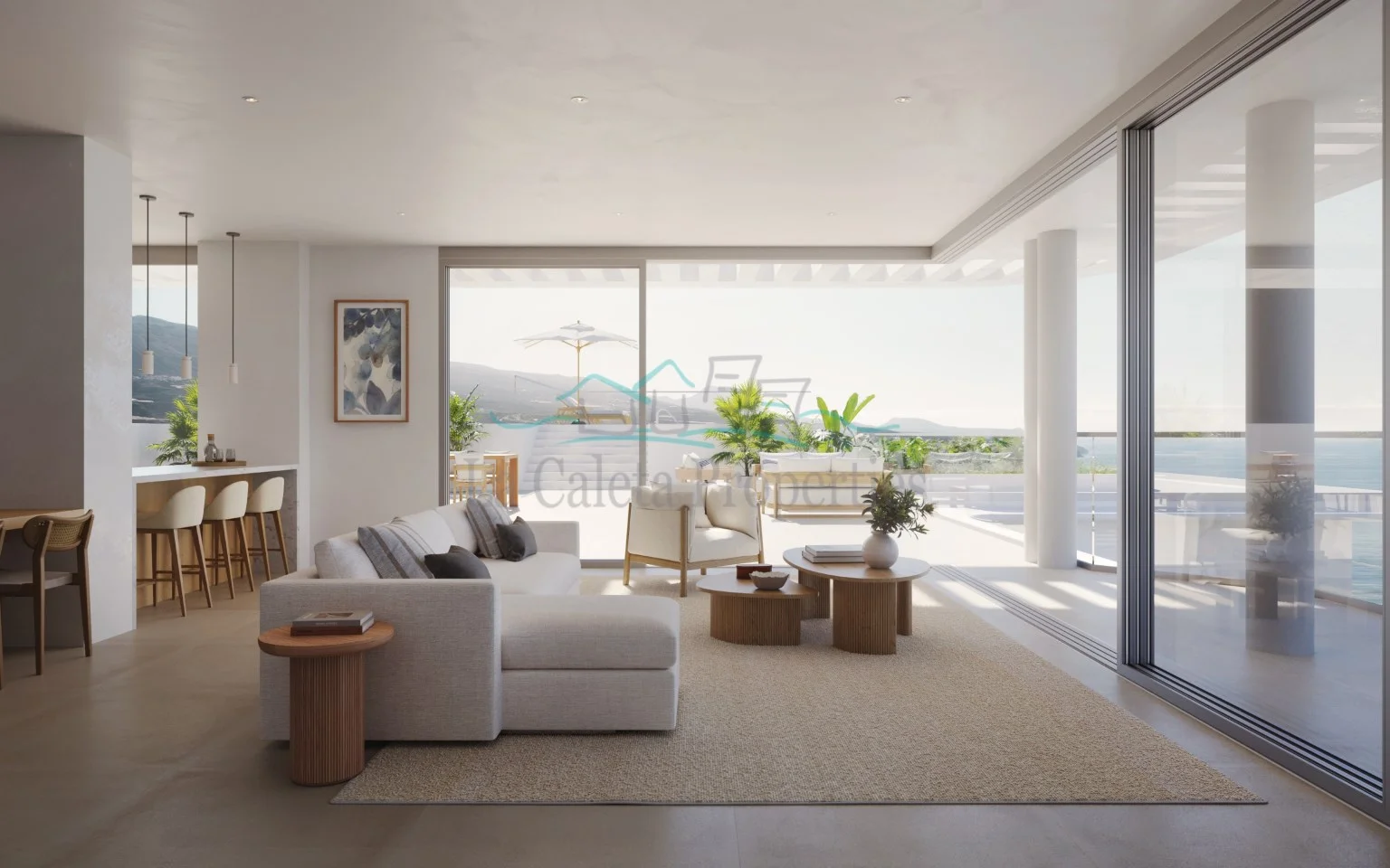 Off-plan penthouse with sea views