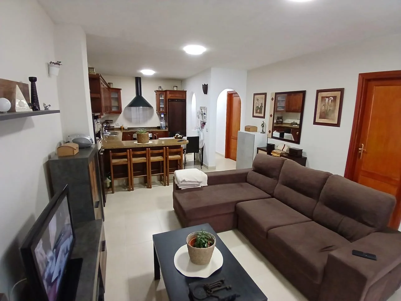 Piso en planta baja con patio privado