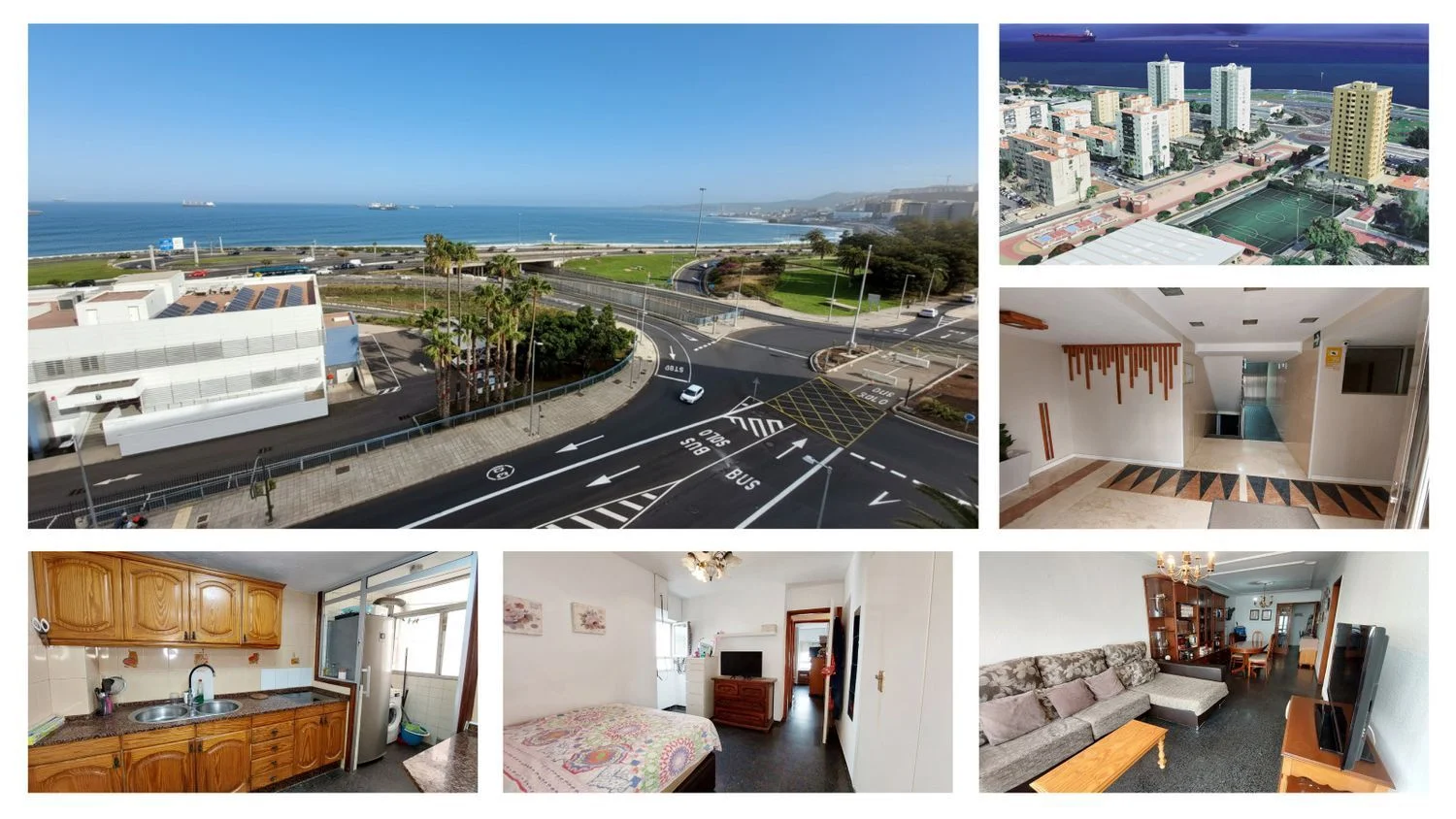 Renovated seafront flat, three bedrooms