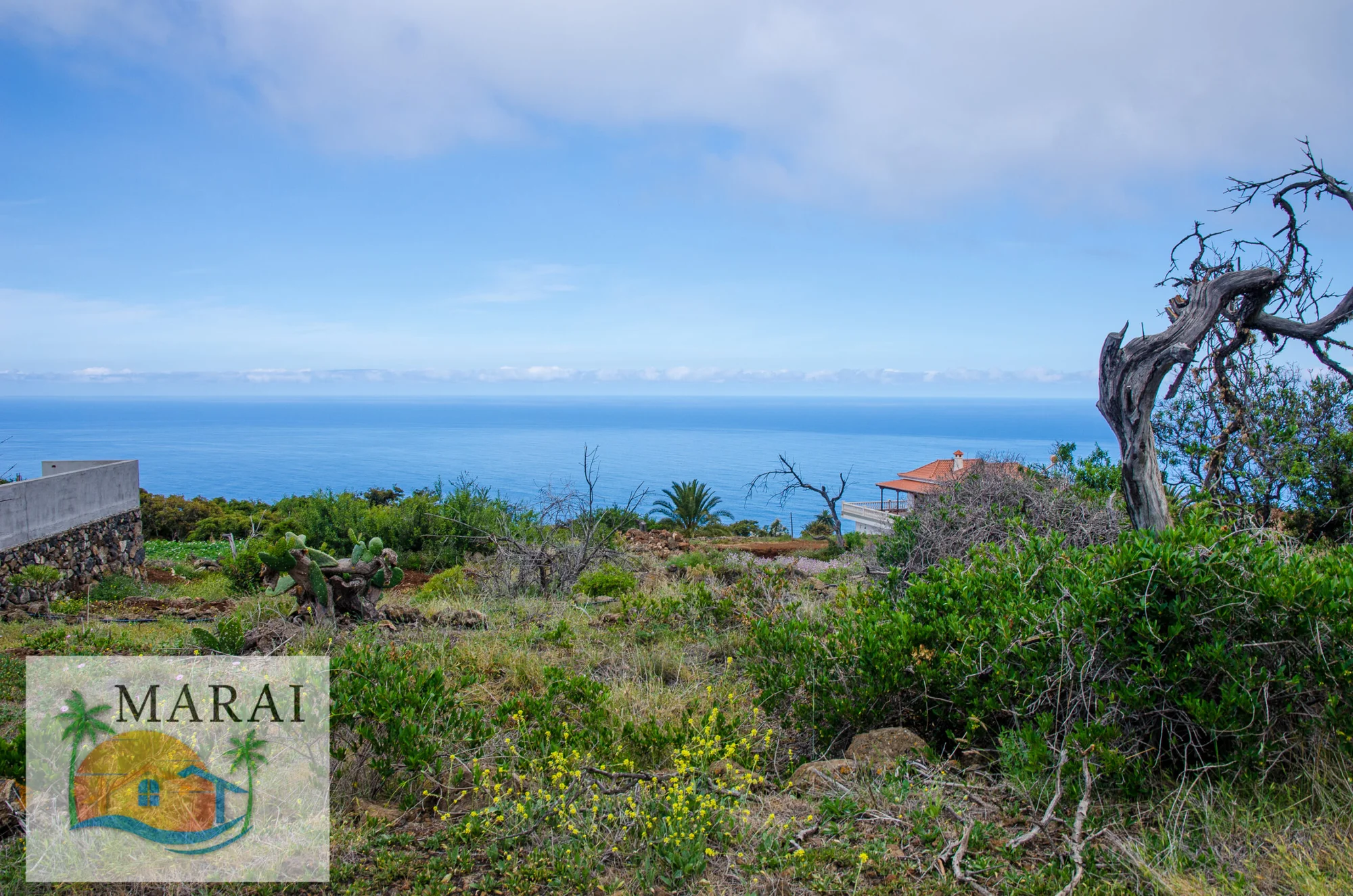 Residential land with sea views