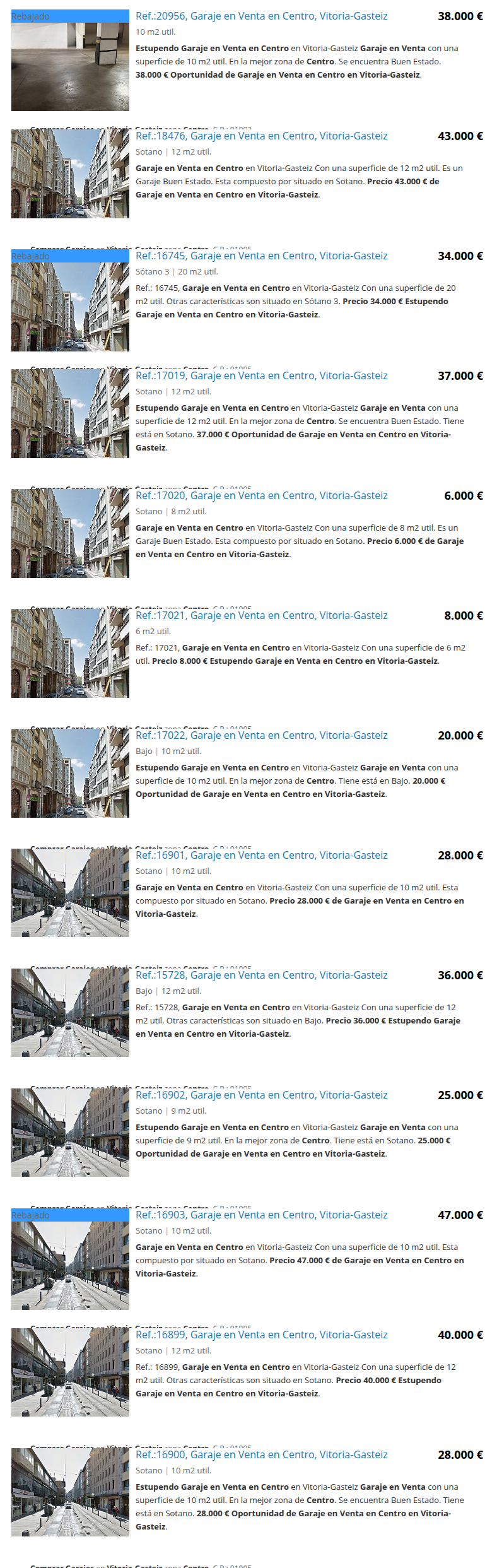 Garaje en Centro con 10 m² útiles