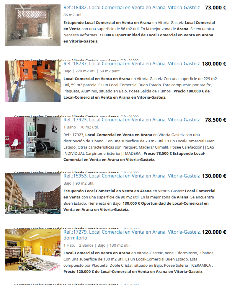 Renovation commercial premises in Arana
