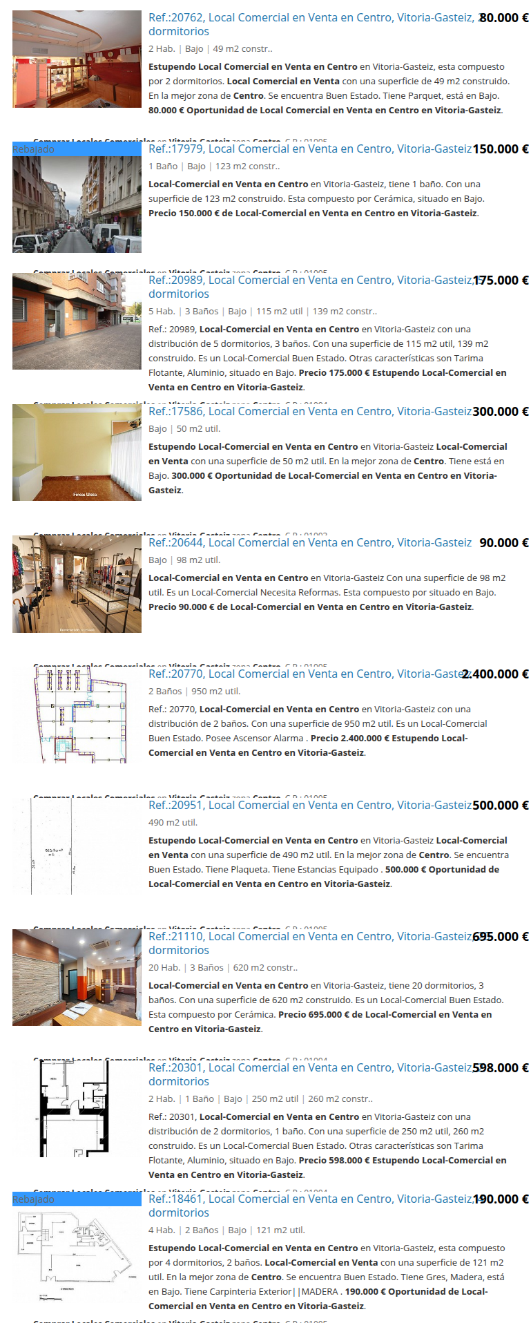 Local comercial en Centro de 49 m²