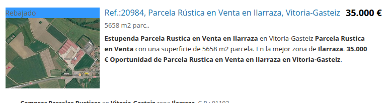 Rustic plot in Ilarraza, 5,658 m²