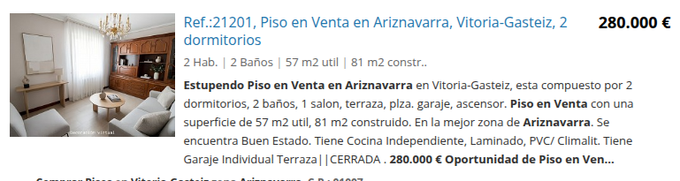 Piso en buen estado en Ariznavarra, 2 dormitorios