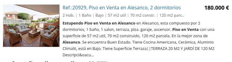 Piso bajo con jardín de 120 m²