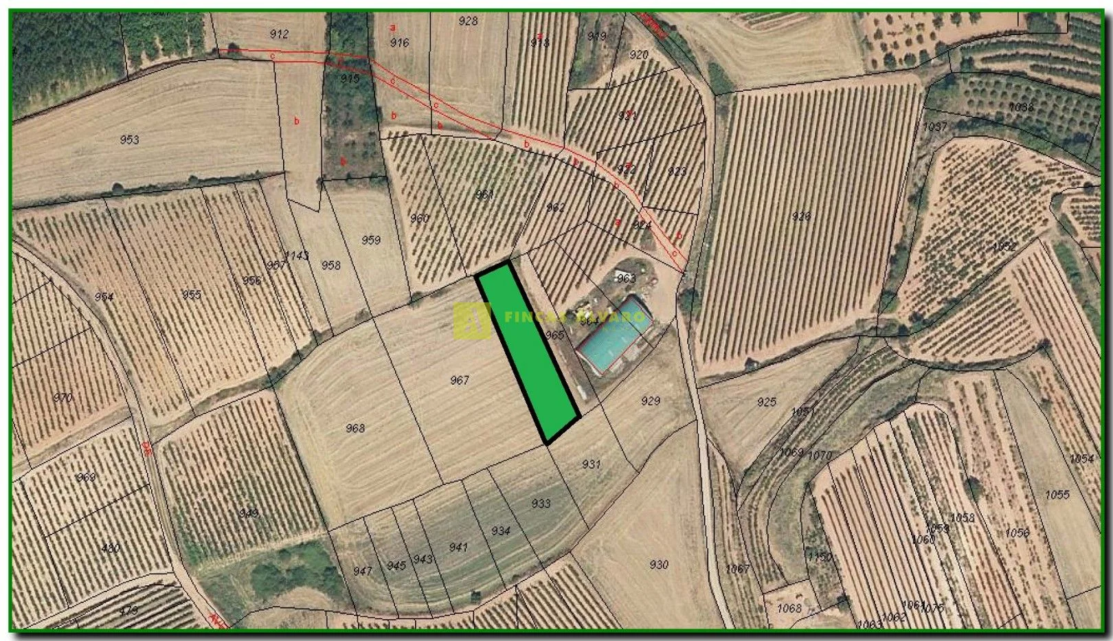Terreno rústico en Badarán, 1.066 m²
