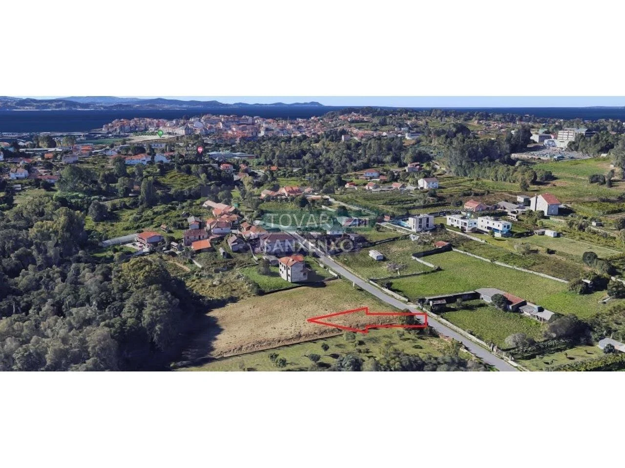 Solar edificable en Sanxenxo, 3.732 m²