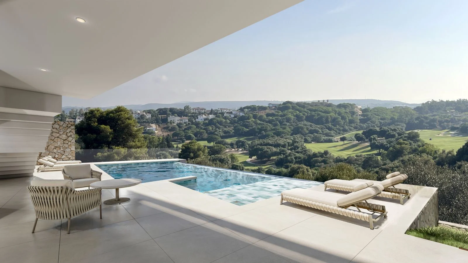 Villa nueva de golf con vistas al mar