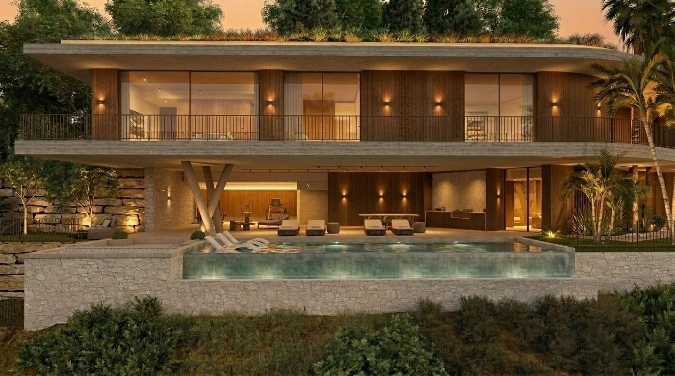 Villa nueva con 569 m² construidos