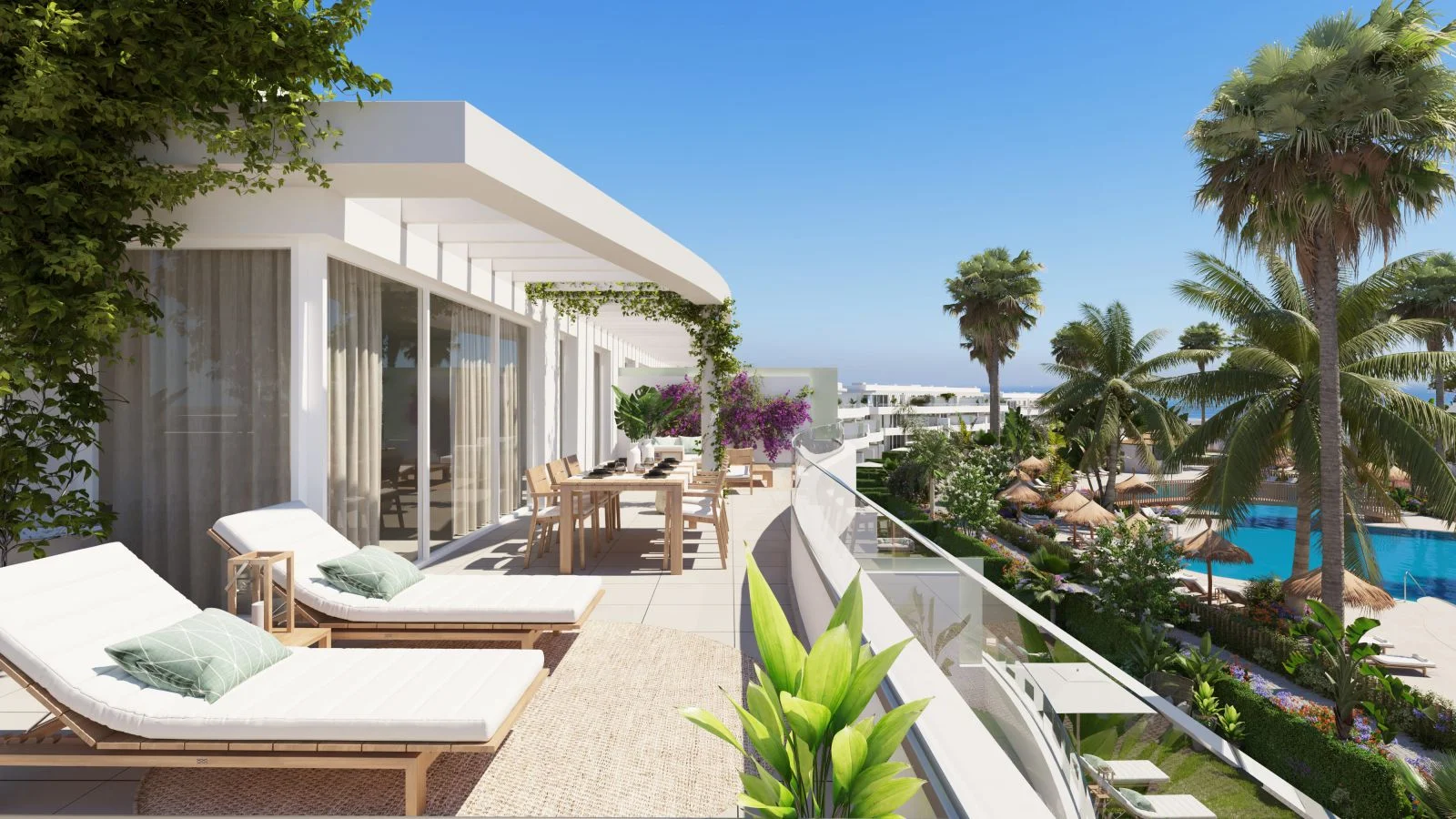 New sea-view apartments, 108 m²