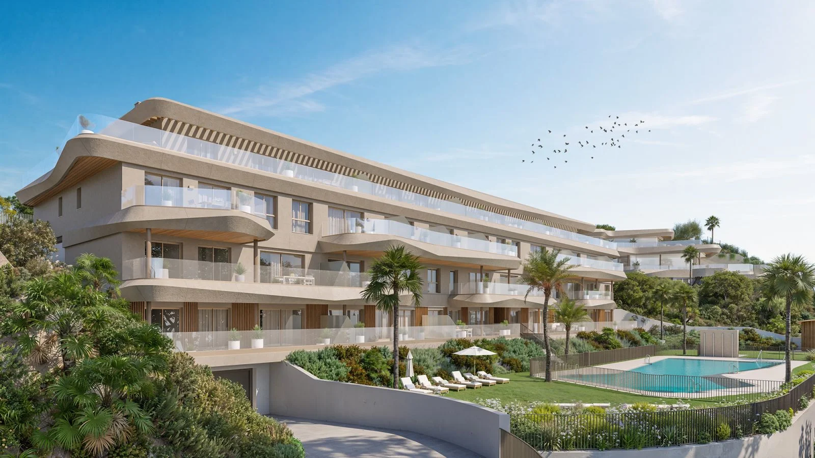 Nuevos apartamentos cerca del mar y golf
