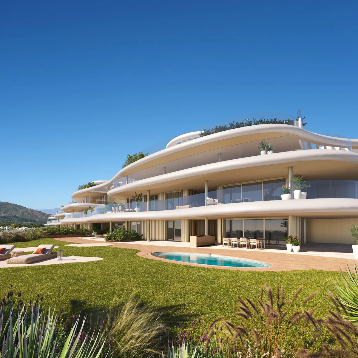 Apartamentos de lujo con piscina privada